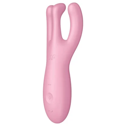 Satisfyer Threesome 4 - aplikáciou ovládaný klitorálny vibrátor (ružový)