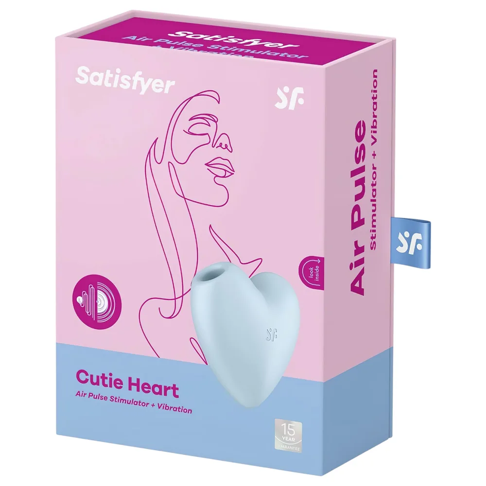Satisfyer Cutie Heart - nabíjací stimulátor klitorisu s tlakovými vlnami - modrý – Obrázok 6