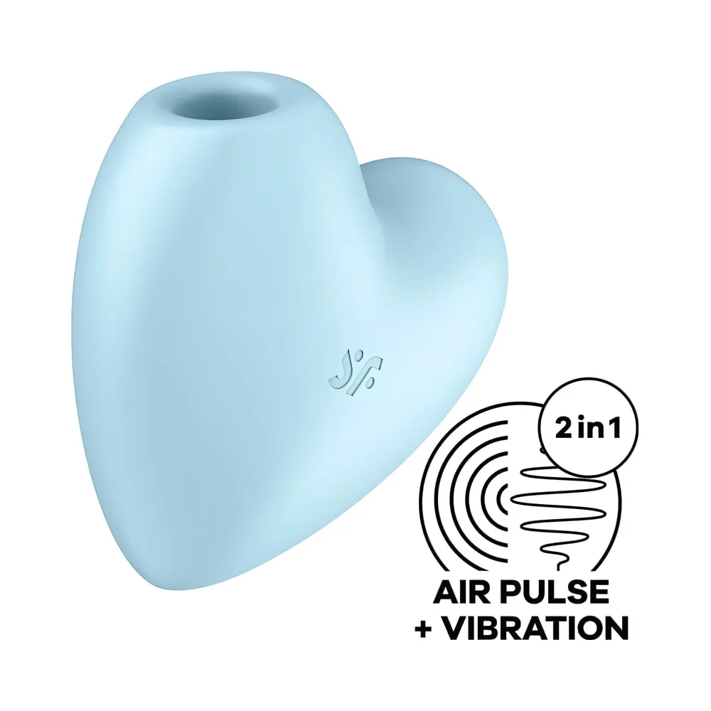 Satisfyer Cutie Heart - nabíjací stimulátor klitorisu s tlakovými vlnami - modrý – Obrázok 7