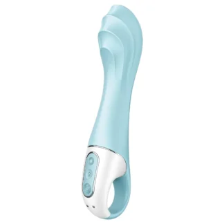 Satisfyer Air Pump Vibrator 5 - ovládaný aplikáciou (modrý)