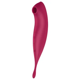 Satisfyer Twirling Pro - vibračný stimulátor klitorisu ovládaný aplikáciou (červený)