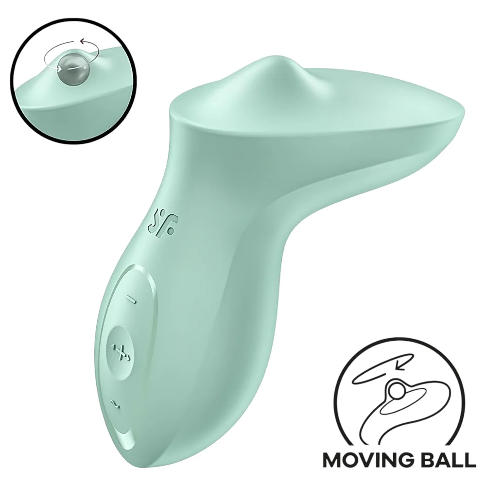 Satisfyer Exciterrr - klitorálny vibrátor s rotujúcimi perlami - zelený