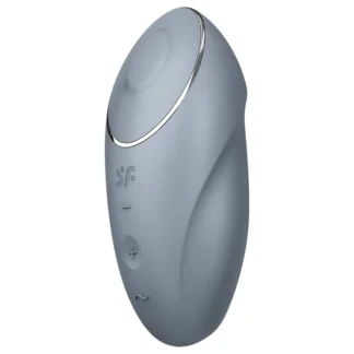 Satisfyer Tap & Climax 1 - vibrátor na klitoris 2v1 - sivý