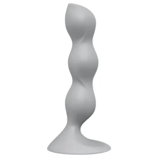 Satisfyer Triple Ball-R - dildó s guľkami - silikón - sivá