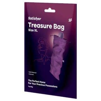 Satisfyer Treasure Bag XL - diskrétna taška na uloženie sexuálnych hračiek (fialová)
