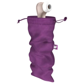 Satisfyer Treasure Bag L - diskrétne úložné vrecko - stredné (fialové)
