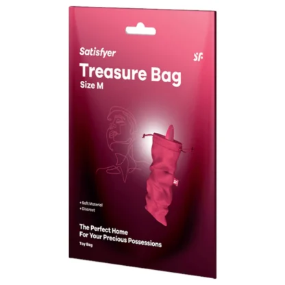 Satisfyer Treasure Bag M - diskrétne vrecko na uskladnenie sexuálnych hračiek (ružové)
