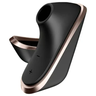Satisfyer Traveler - stimulátor klitorisu s tlakovými vlnami, akumulátorový (čierny)