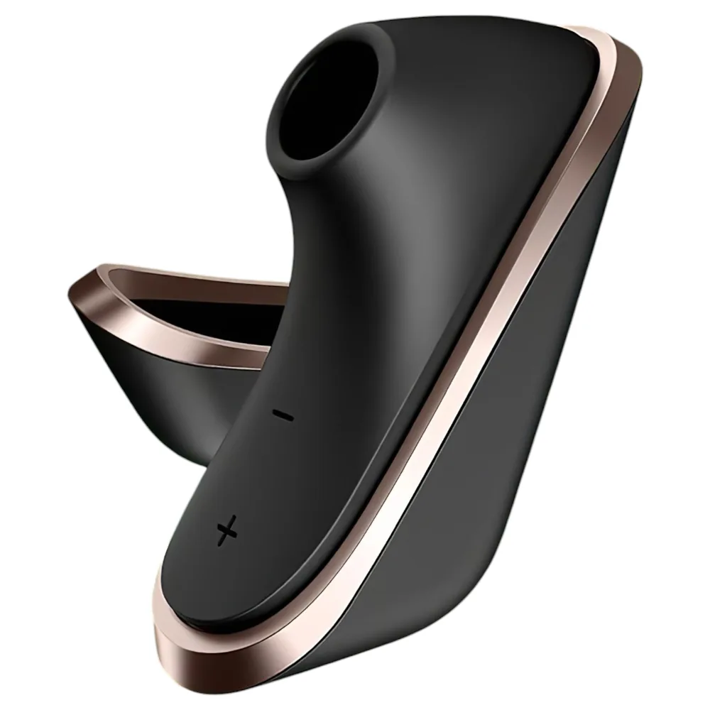 Satisfyer Traveler - stimulátor klitorisu s tlakovými vlnami, akumulátorový (čierny)