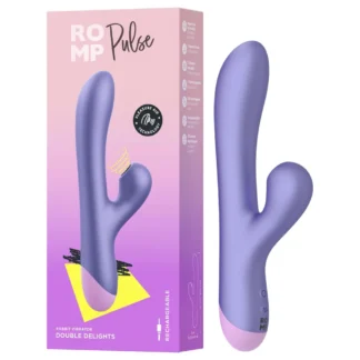 ROMP Pulse - G-bod vibrátor s pulzným stimulátorom klitorisu - fialová