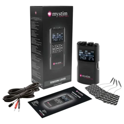 mystim Tension Lover 2 - elektro stimulátor - digitálny set - čierny