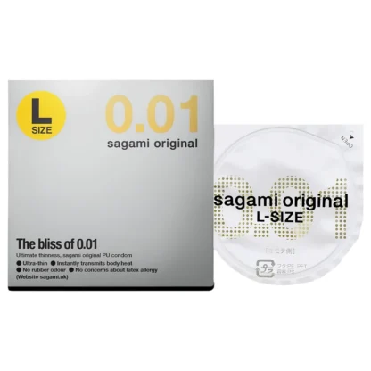 Sagami Original 0,01 L - kondóm - extra tenký - 58 mm (1 ks)