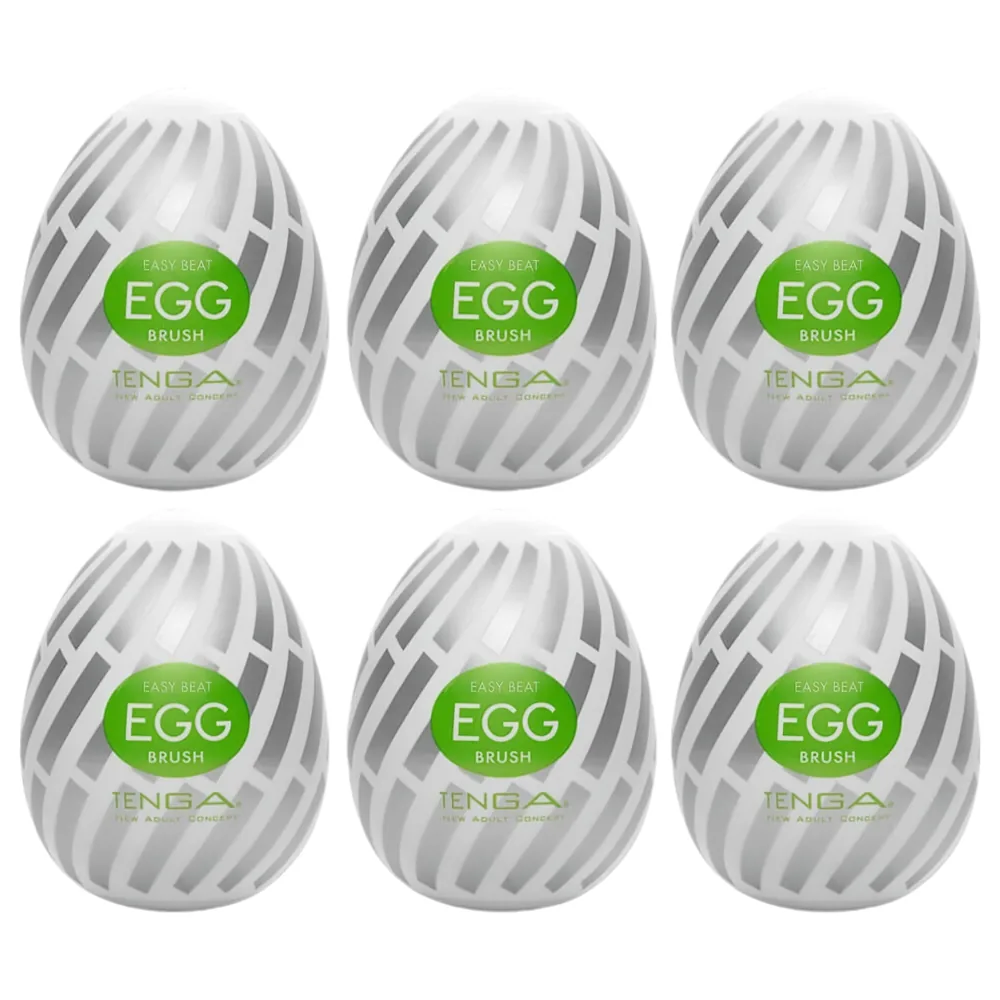 TENGA Egg Brush - masturbátor vajíčko - 6 kusov