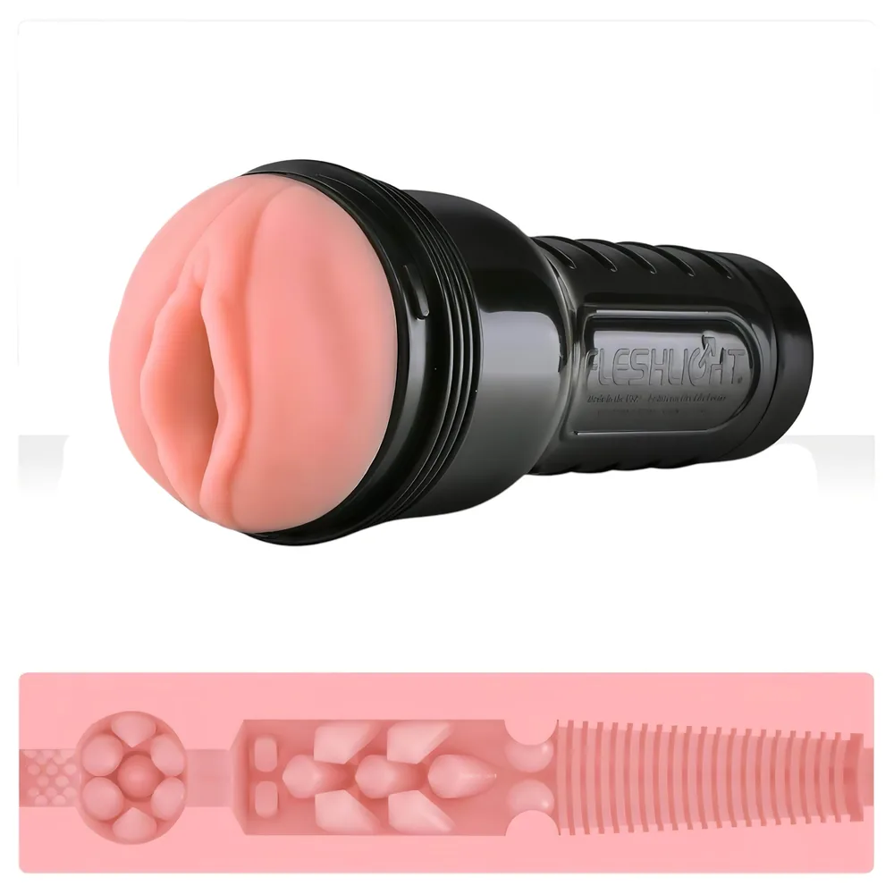 Fleshlight Pink Lady Destroya - realistická umelá vagína v puzdre - telová