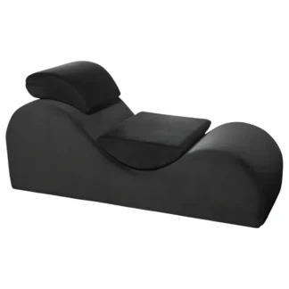 Liberator Esse Lounger - tantra kreslo - nastaviteľné - čierne