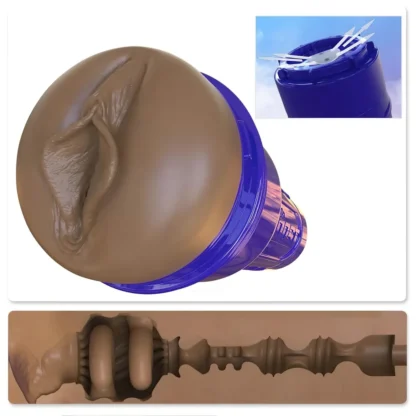 Fleshlight Boost Bang - realistická vagína masturbátor - hnedá