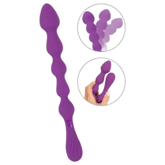 You2Toys - Guľatý, flexibilný anál dildo - (fialová)