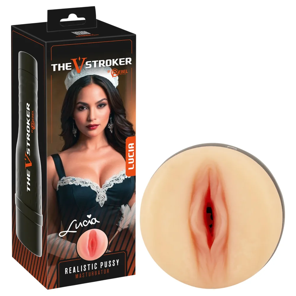 Rebel The V-Stroker Lucia - realistická umelá vagína masturbátor (telovej farby)