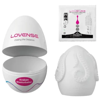 LOVENSE Kraken - masturbačné vajíčko - 1 ks (biele)