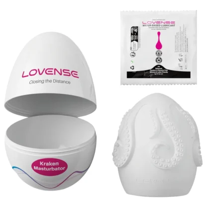 LOVENSE Kraken - masturbačné vajíčko - 1 ks (biele)