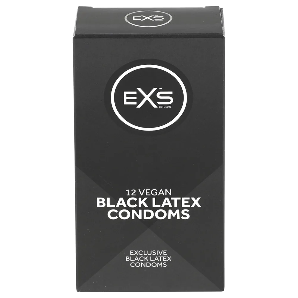 EXS - kondóm - latex čierny - 12 ks