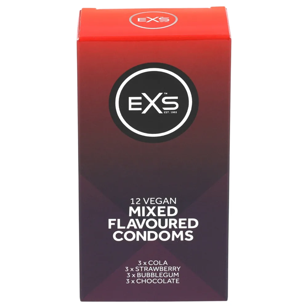 EXS - kondómy - mix príchutí - 12 ks