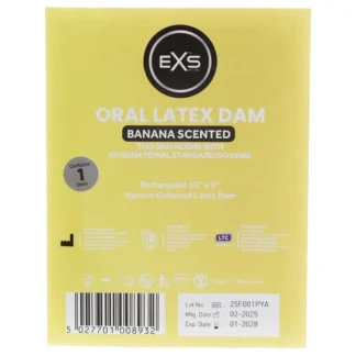 EXS banánová lízacia rúška - latexová ochranná rúška (1 ks)
