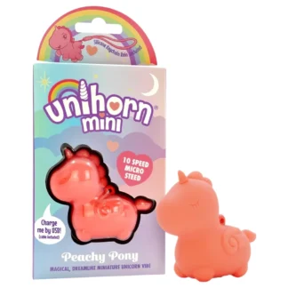 Unihorn - Mini vibrátor na dráždenie klitorisu (broskyňový)