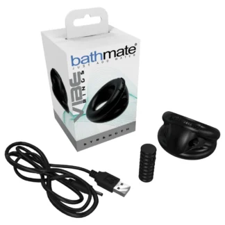 Bathmate Vibe Ring Strength - akumulátorový vibračný erekčný krúžok (čierny)