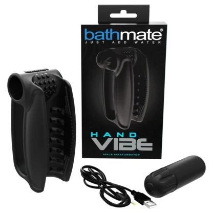 Bathmate Hand Vibe - akumulátorový ručný vibrátor (čierny)