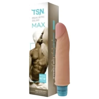 Lonely Max - realistický vibrátor - 17 cm - naturálny