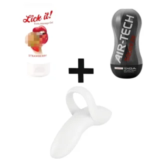 Sada pre páry - masturbátor, vibrátor, lubrikant