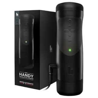 The Handy 1.1 - Interaktívny masturbátor pre mužov (čierny)