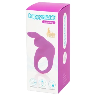 Happyrabbit - vibračný erekčný krúžok - dobíjací - fialový