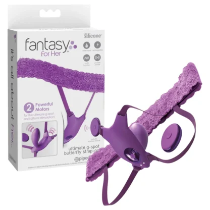 Pipedream Fantasy For Her - nositeľný, zabudovaný G-bod vibrátor (fialový)