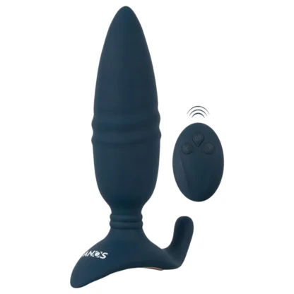 ANOS - rádiový, vibračný análny kolík (modrý)