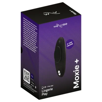 We-Vibe Moxie+ - Vibračný stimulátor klitorisu s aplikáciou a diaľkovým ovládaním (čierny)