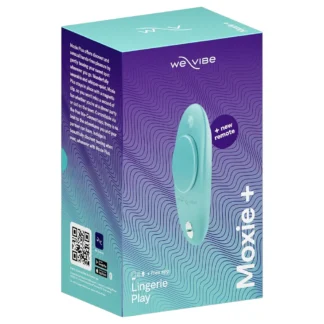 We-Vibe Moxie+ - klitorálny vibrátor s aplikáciou a diaľkovým ovládaním (tyrkysový)