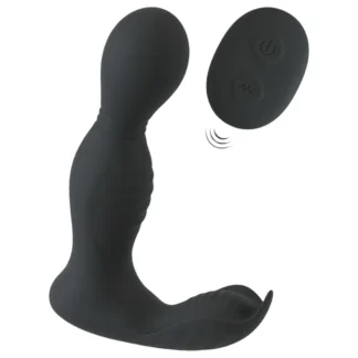Rebel - vibrátor na prostatu s diaľkovým ovládaním 2v1 - čierny