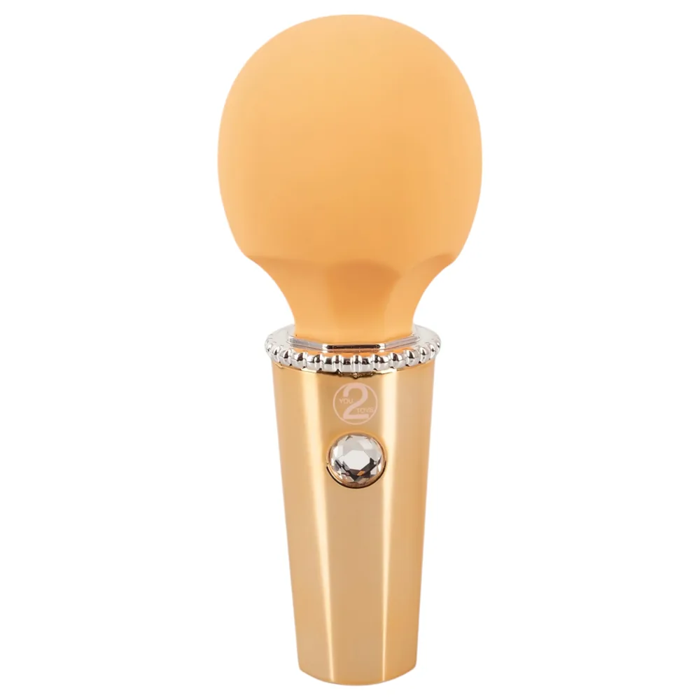 You2Toys - mini wand masážny vibrátor - dobíjateľný - žltý