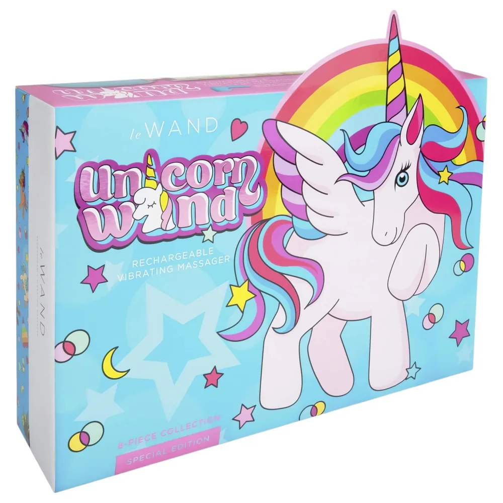 le Wand Unicorn - masážny vibrátor set (dúhový) – Obrázok 6