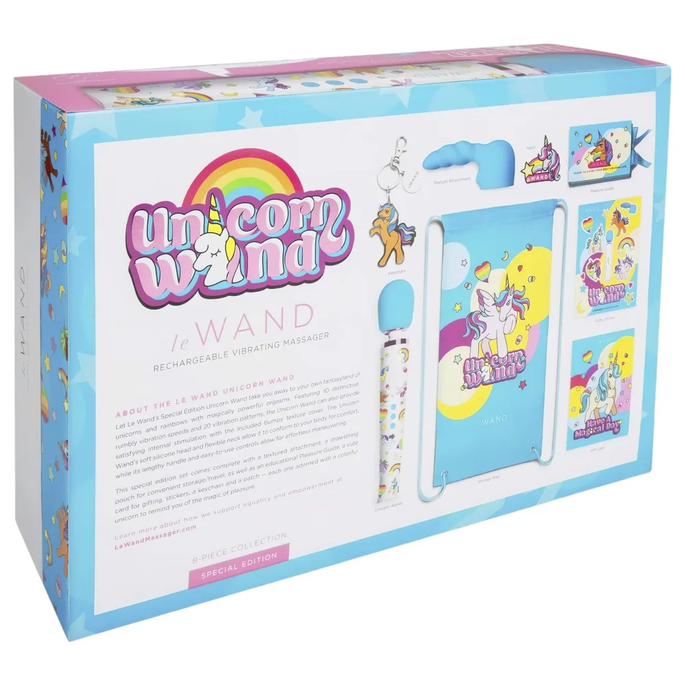 le Wand Unicorn - masážny vibrátor set (dúhový) – Obrázok 7