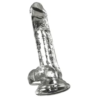 Crystal - Vibrátor s prísavkou (priehľadný)