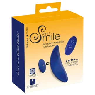 Smile - vibračné nohavičky s diaľkovým ovládaním - extra tenké - modré