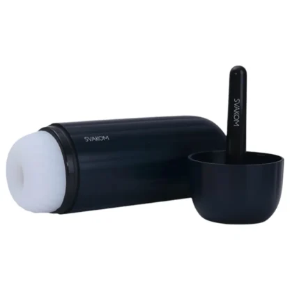 Svakom Sam Neo 2 Pro - masturbátor ovládaný aplikáciou pre mužov (čierno-biely)