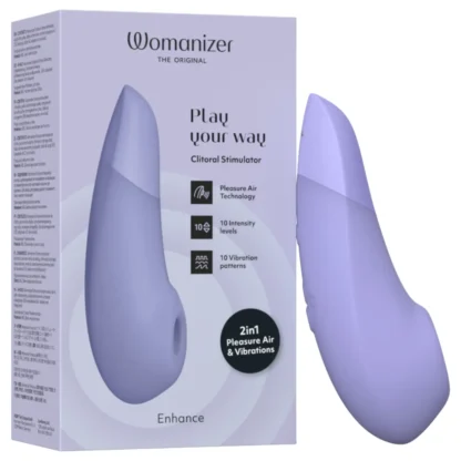 Womanizer Enhance - stimulátor klitorisu s tlakovými vlnami (fialový)