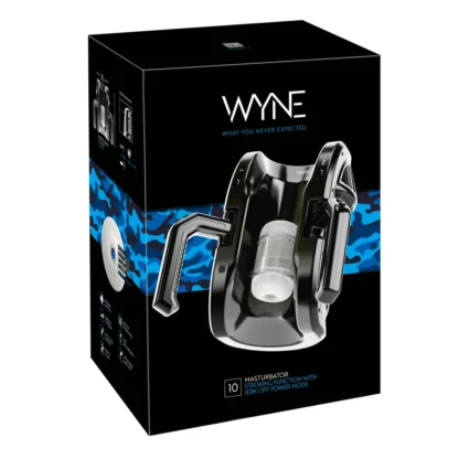 WYNE 10 - automatický masturbátor s držadlom - čierny