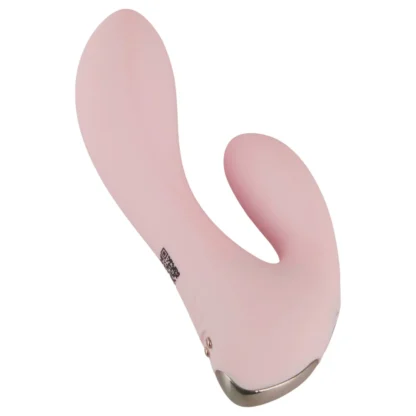 Beau Coeur Cerya - mini vibrátor s klitorálnym výstupkom - svetloružový