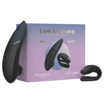Womanizer Lust&Luxury - klitorálny a párový vibrátor set - čierny