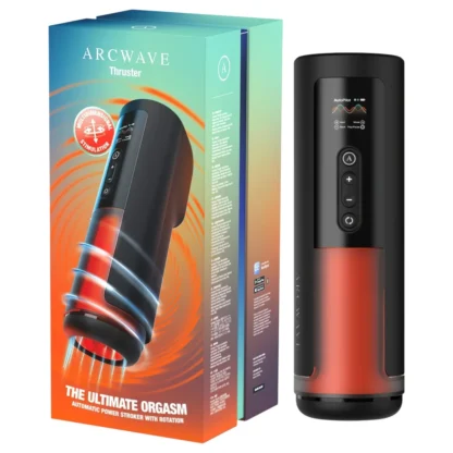 Arcwave Thruster - tlačiaci a rotačný automatický masturbátor (čierny)